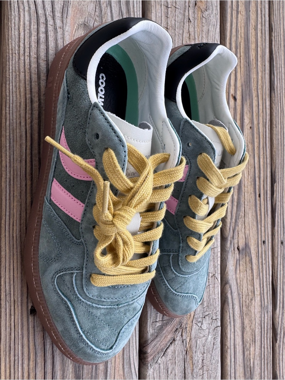 Womens Coolway GOAL Athletic Shoe -  Green Forest Size 7